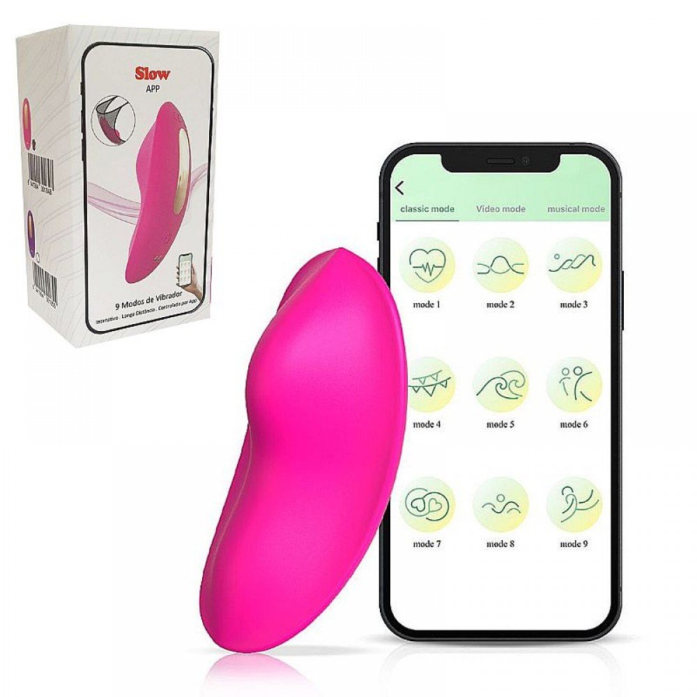 Vibrador de Calcinha via APP - À Longa Distância - Slow